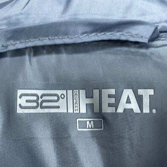 32 Degrees Heat Womens Puffer Vest Zip-Up Lightweight Gray Size M d0639 - Picture 3 of 7